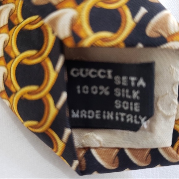 Men's 100% Silk Gucci Necktie - Picture 7 of 7